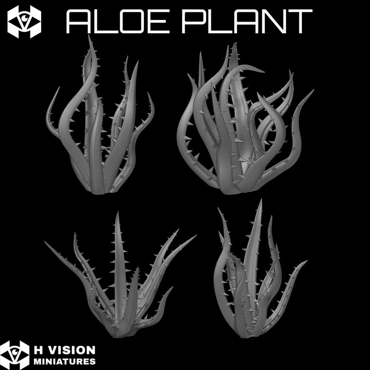 Official H Vision Miniatures Aloe Plant render 3