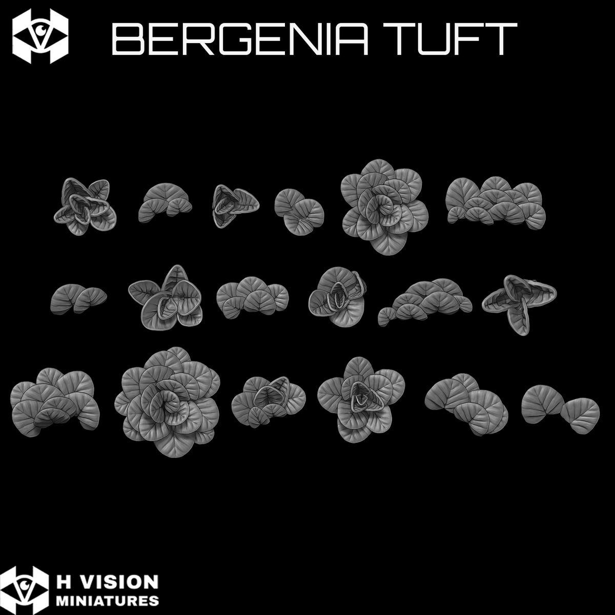 Official H Vision Miniatures Bergenia Tuft render 1