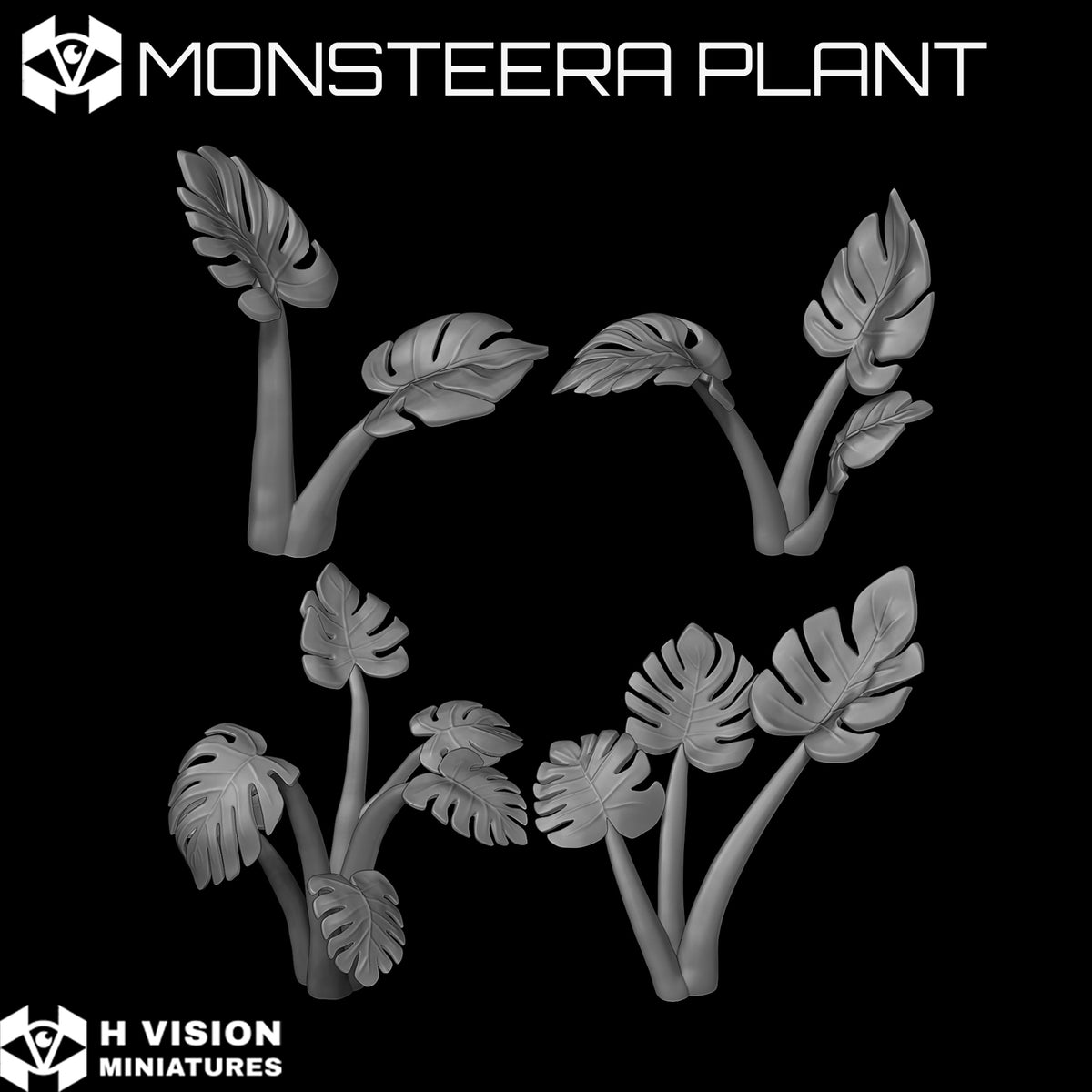 Official H Vision Miniatures Monstera Plant render 5
