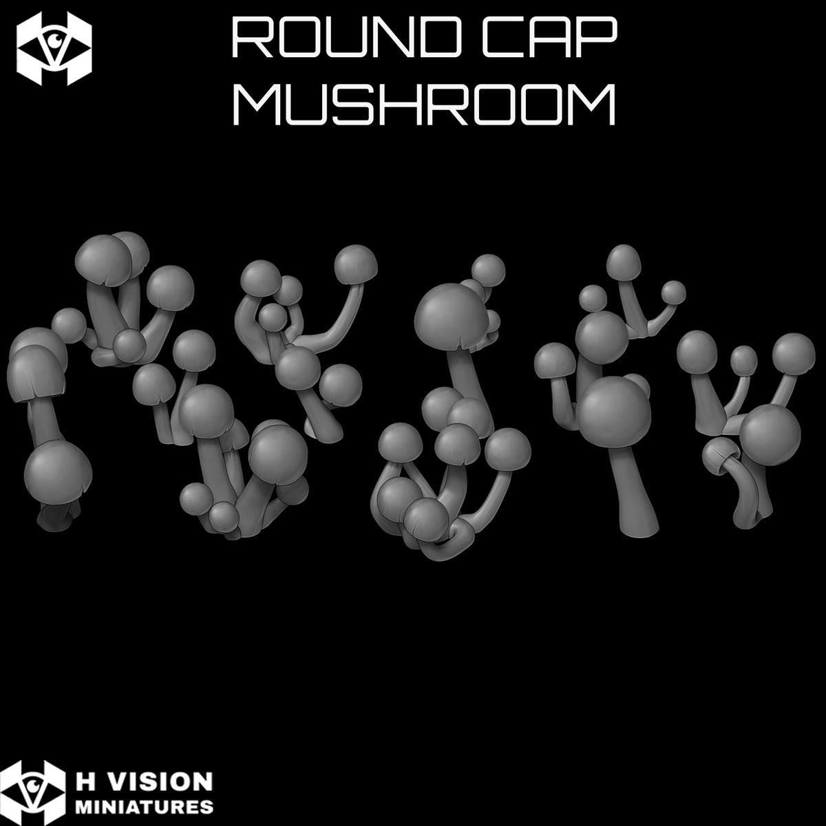 Official H Vision Miniatures Round Cap Mushroom render 2