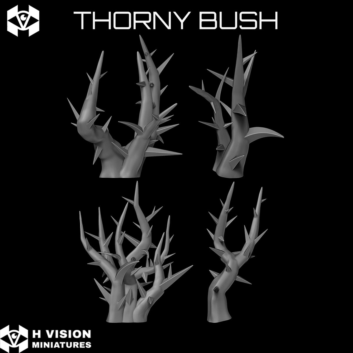 Official H Vision Miniatures Thorny Bush render 5