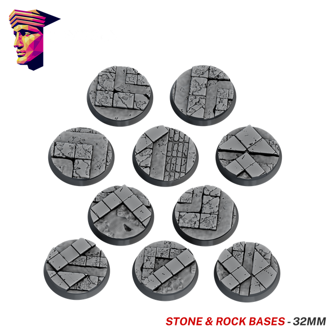 Stone & Rock Scenic Bases – 32mm