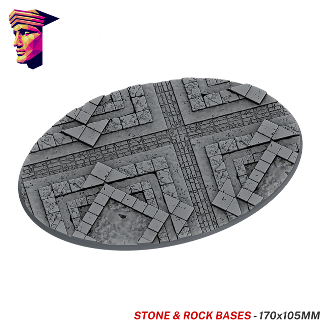Stone & Rock Scenic Bases – 170x105mm Oval x1