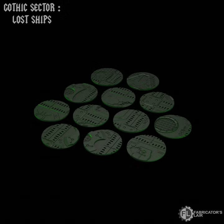 Tombship scenic bases 60mm round original creator render