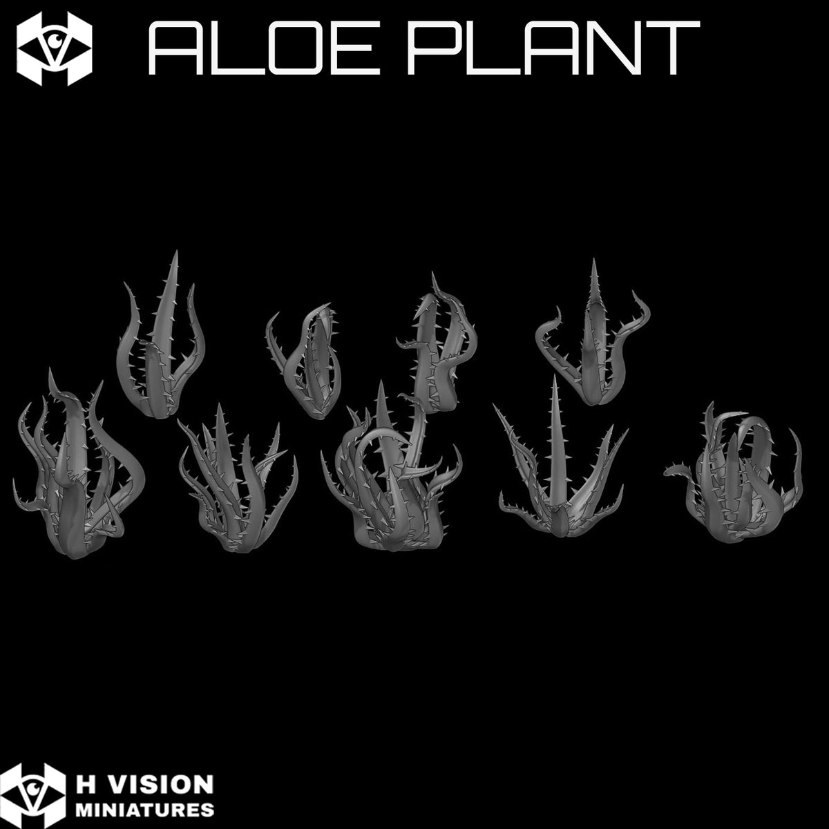 Official H Vision Miniatures Aloe Plant render 1