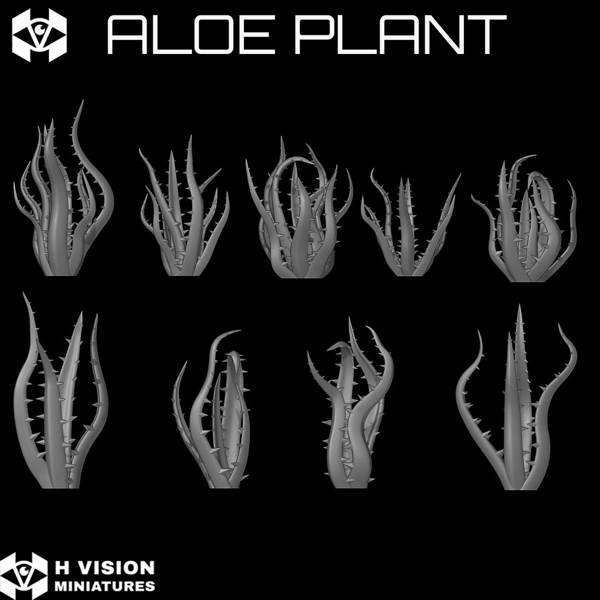 Official H Vision Miniatures Aloe Plant render 2