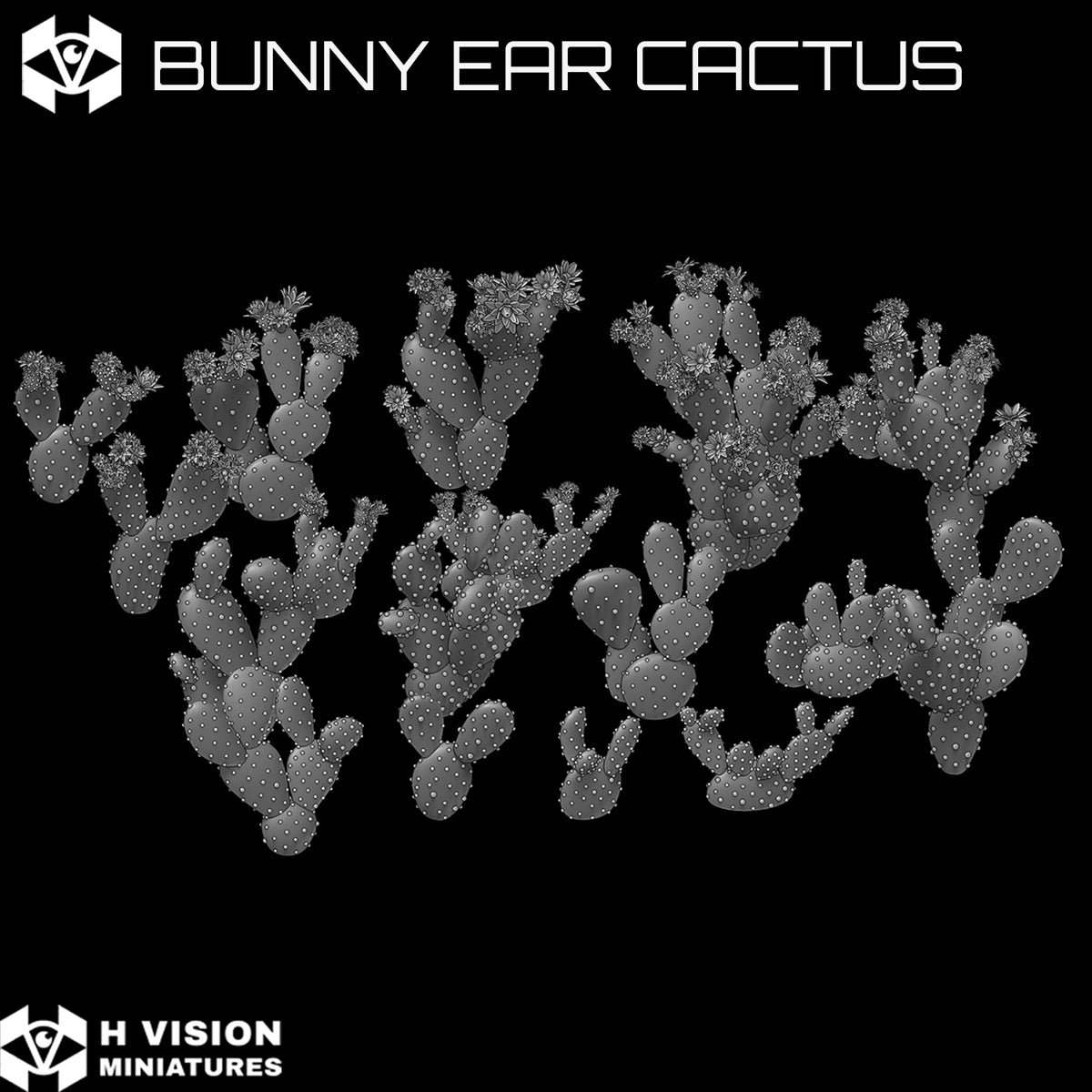 Official H Vision Miniatures Bunny Ear Cactus render 1
