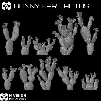 Official H Vision Miniatures Bunny Ear Cactus render 3