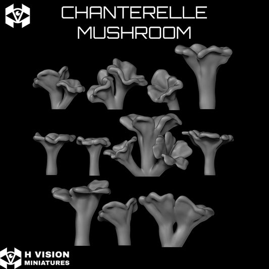 Official H Vision Miniatures Chanterelle Mushroom render 2