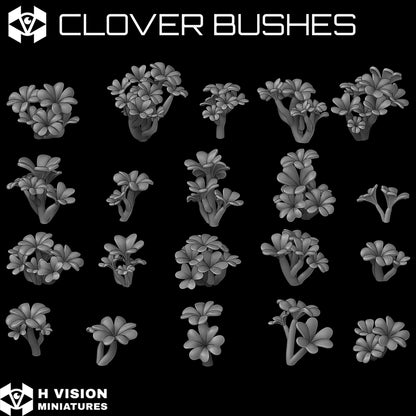 Official H Vision Miniatures Clover Bushes render 1