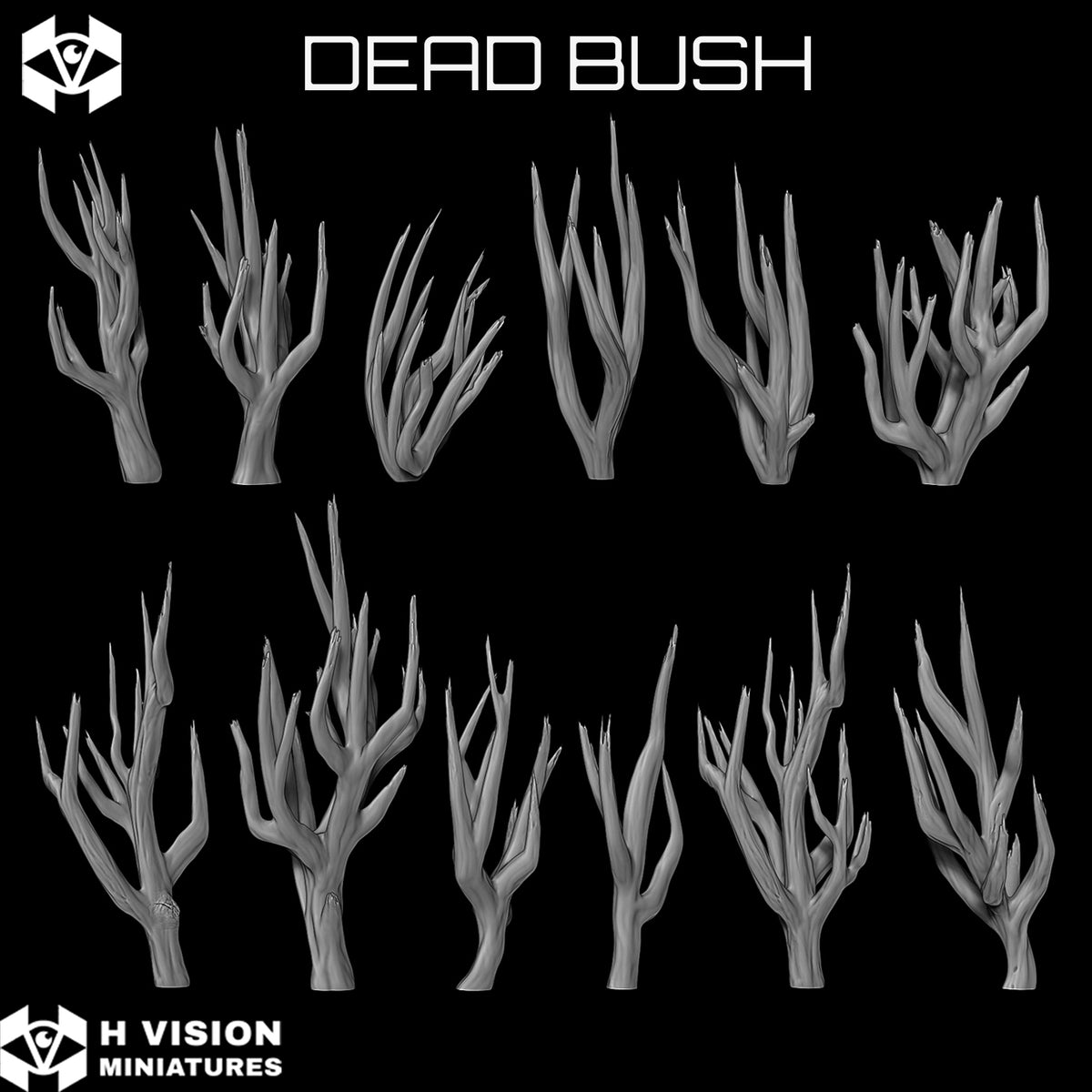 Official H Vision Miniatures Dead Bush render 2