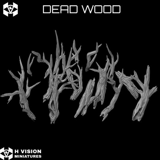 Official H Vision Miniatures render of Dead Wood, included in Dead Woodland themed pack