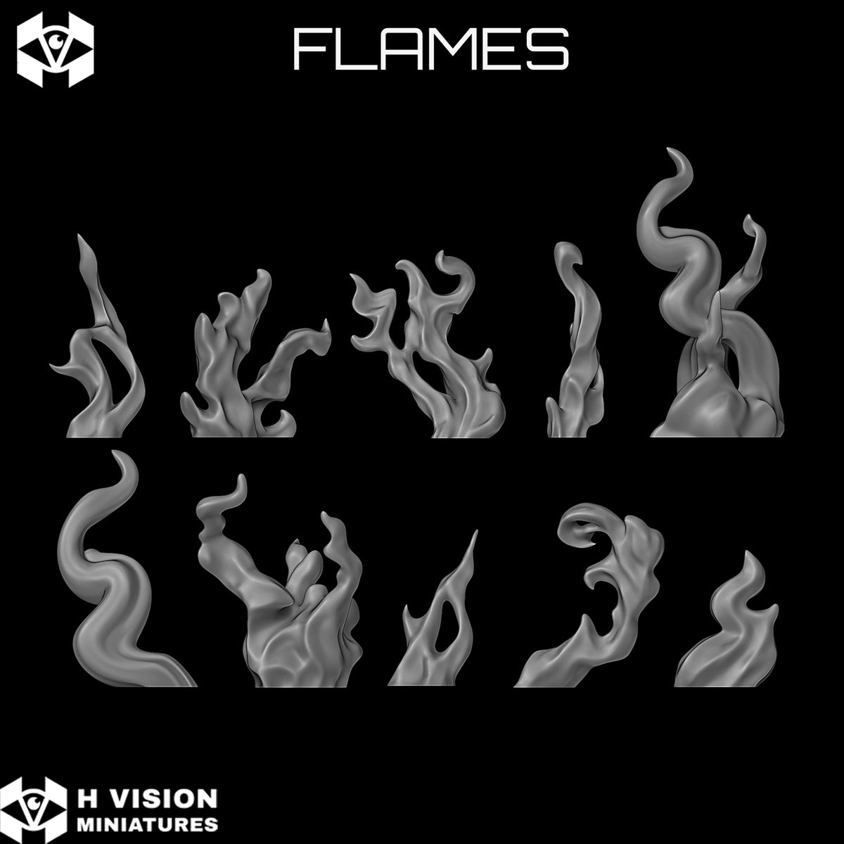 Official H Vision Miniatures Flames render 2