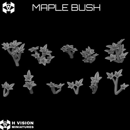 Official H Vision Miniatures Maple Bush render 3