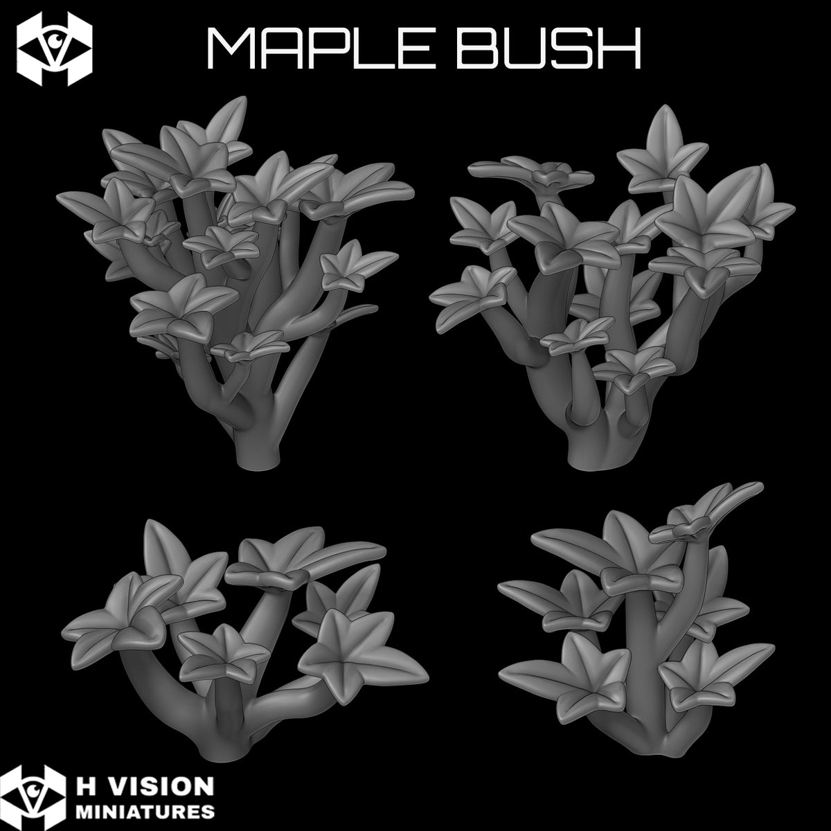 Official H Vision Miniatures Maple Bush render 4