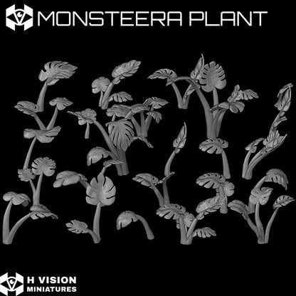 Official H Vision Miniatures Monstera Plant render 1