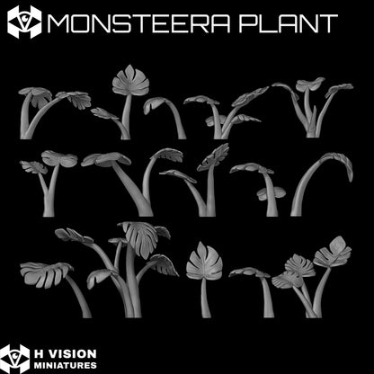Official H Vision Miniatures Monstera Plant render 2