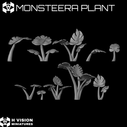 Official H Vision Miniatures Monstera Plant render 3