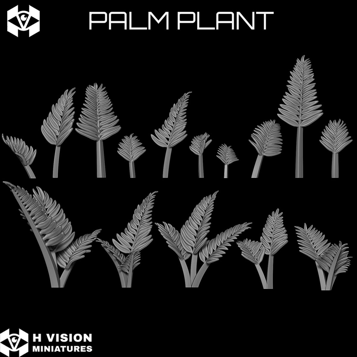 Official H Vision Miniatures Palm Plant render 2