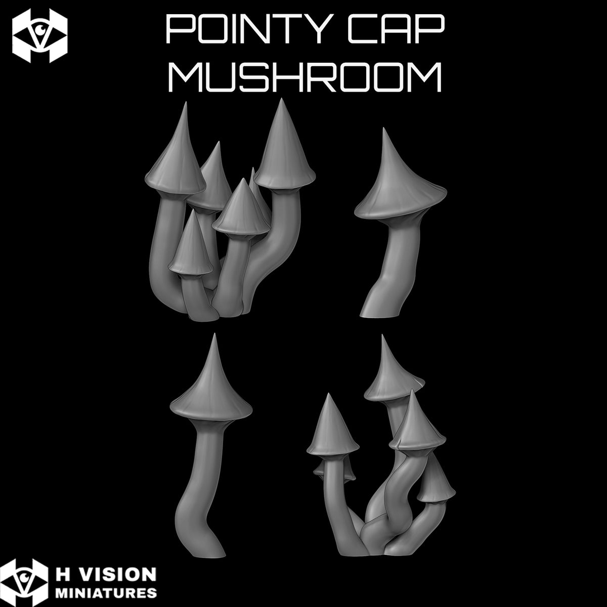 Official H Vision Miniatures Pointy Cap Mushroom render 5