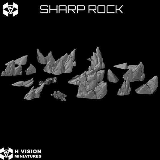 Official H Vision Miniatures Sharp Rock render 2