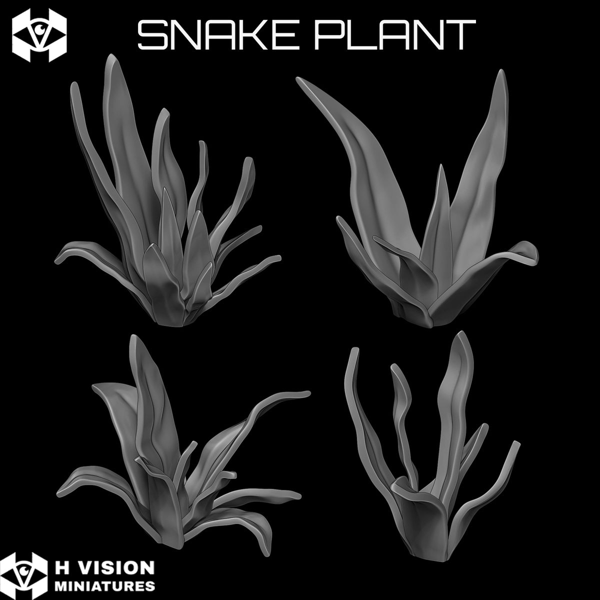 Official H Vision Miniatures Snake Plant render 3