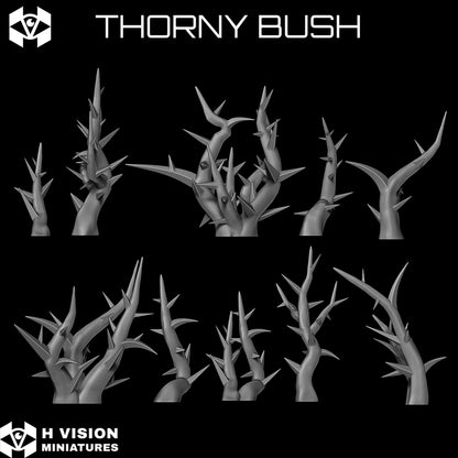 Official H Vision Miniatures Thorny Bush render 3