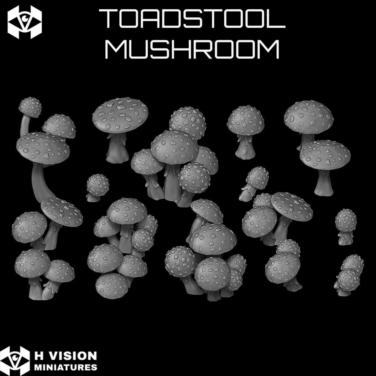 Official H Vision Miniatures Toadstool Mushroom render 3