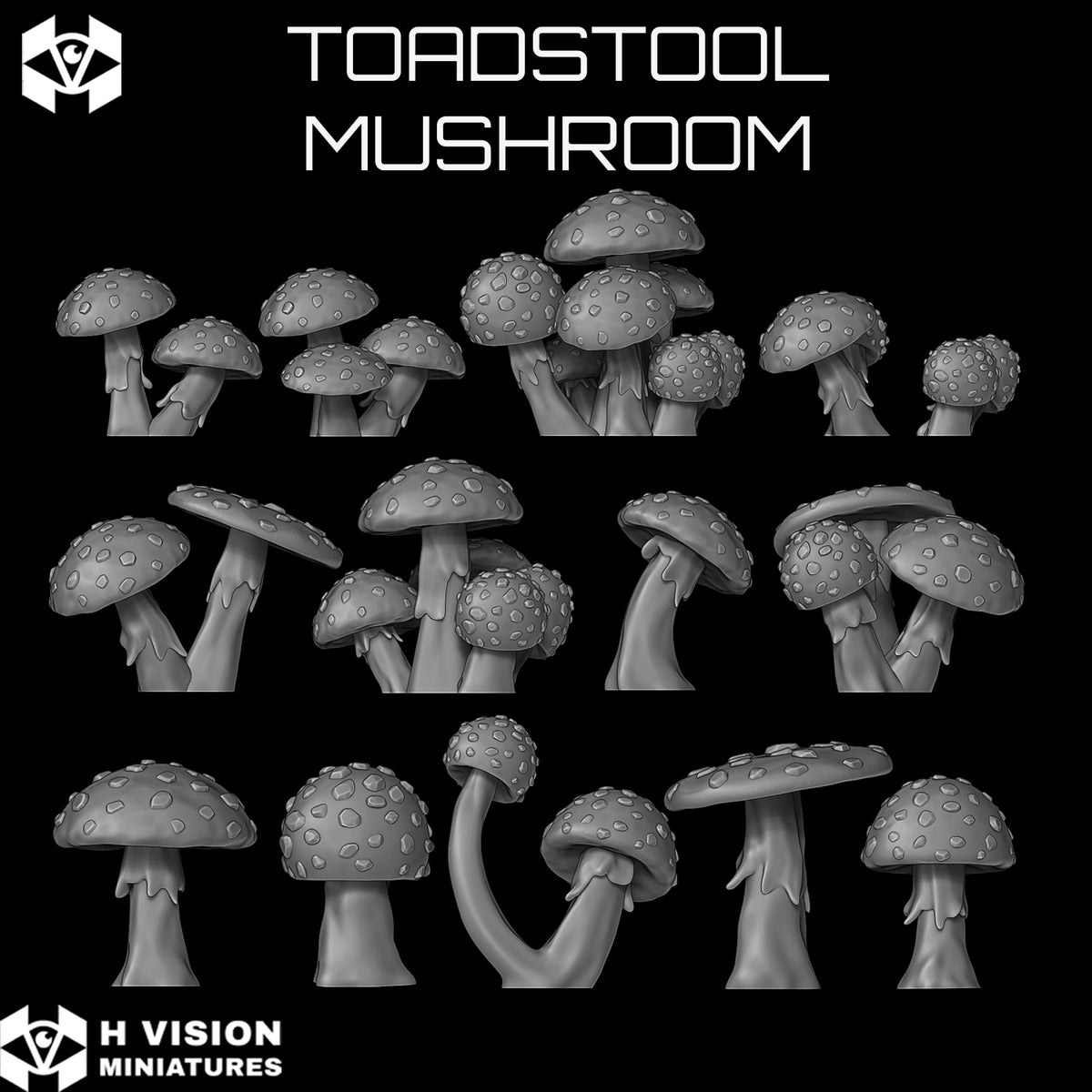 Official H Vision Miniatures Toadstool Mushroom render 4