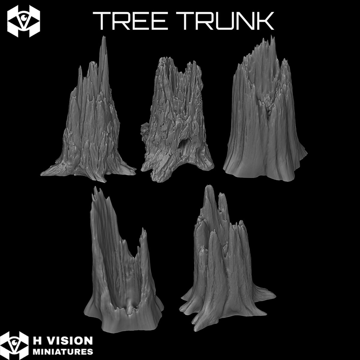 Official H Vision Miniatures Tree Trunk render 6