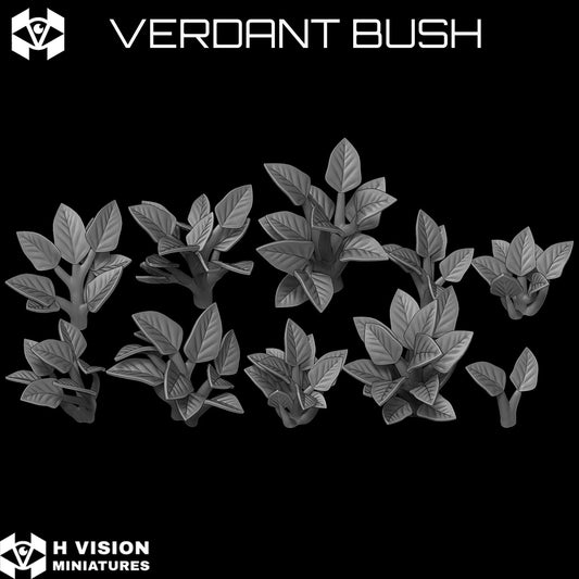 Official H Vision Miniatures render of Verdant Bush, included in Woodland Bushes themed pack