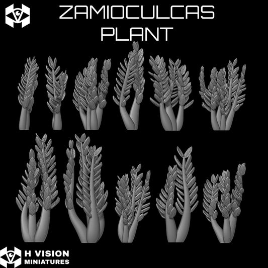 Official H Vision Miniatures Zamioculcas Plant render 2