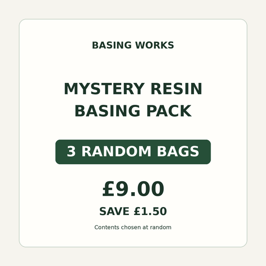 Mystery Resin Basing Pack — 3 random bags for £9, save £1.50