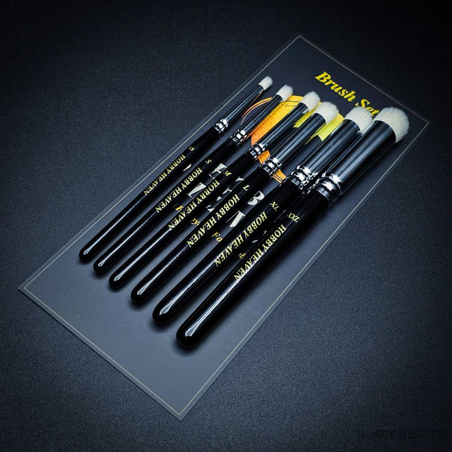 Hobby Heaven 6-Piece Dry Brush Set - XS to XXL