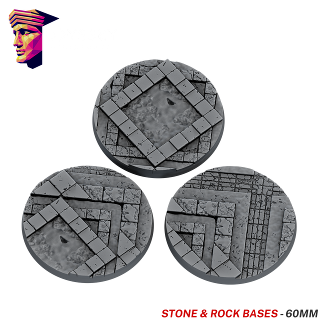 Stone & Rock Scenic Bases – 60mm