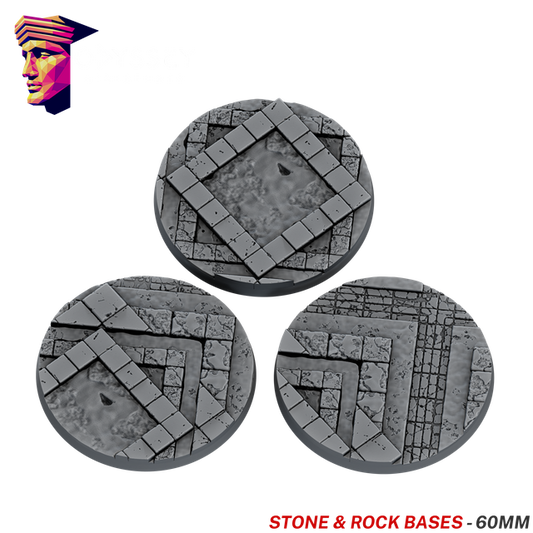 Stone & Rock Scenic Bases – 60mm
