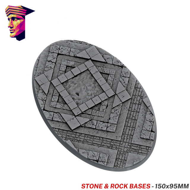 Stone & Rock Scenic Bases – 150x95mm Oval x1