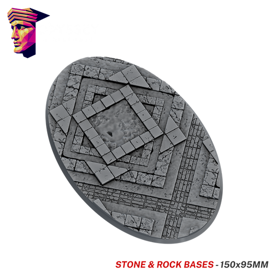 Stone & Rock Scenic Bases – 150x95mm Oval x1