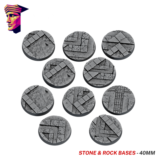 Stone & Rock Scenic Bases – 40mm