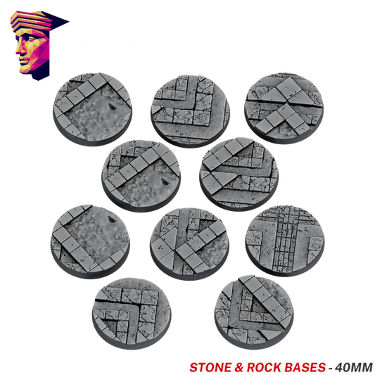 Stone & Rock Scenic Bases – 40mm