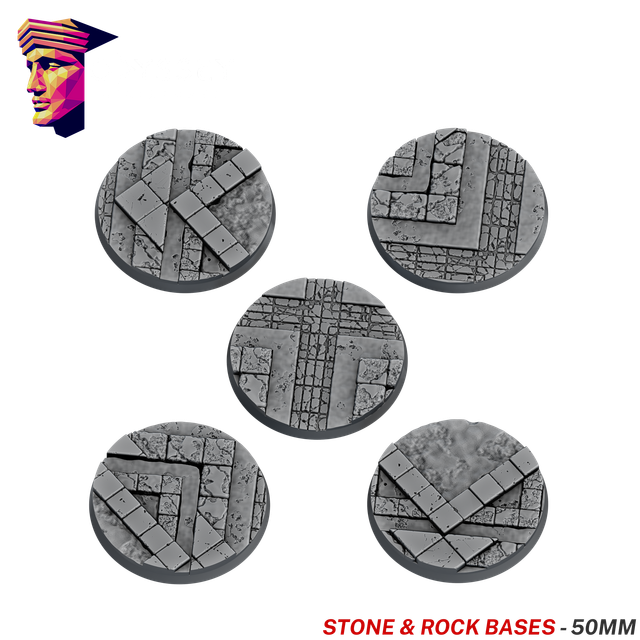 Stone & Rock Scenic Bases – 50mm