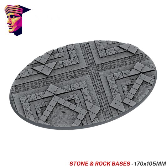 Stone & Rock Scenic Bases – 170x105mm Oval x1