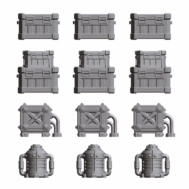 Sci-Fi Crates & Machinery