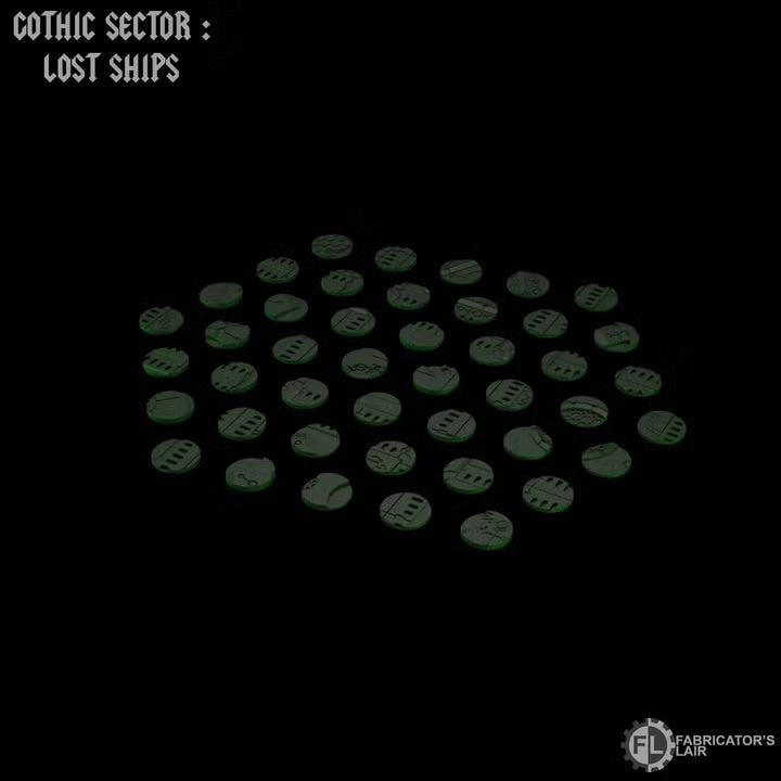 Tombship scenic bases 25mm round original creator render
