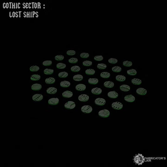 Tombship scenic bases 25mm round original creator render