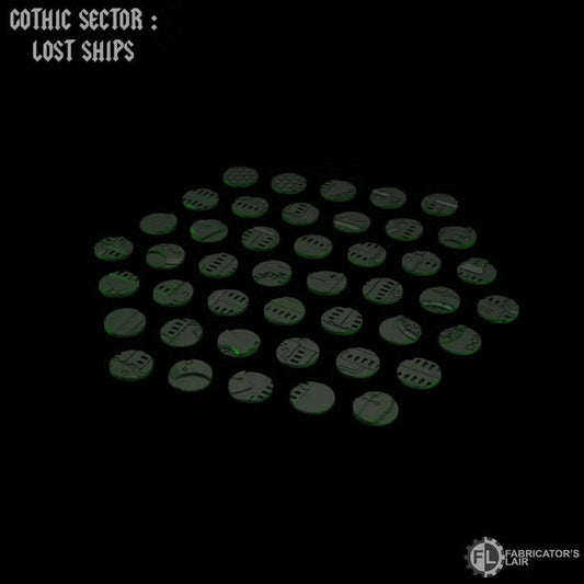 Tombship scenic bases 28.5mm round original creator render