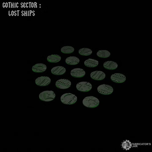 Tombship scenic bases 40mm round original creator render