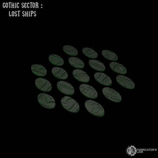 Tombship scenic bases 60×35mm oval original creator render